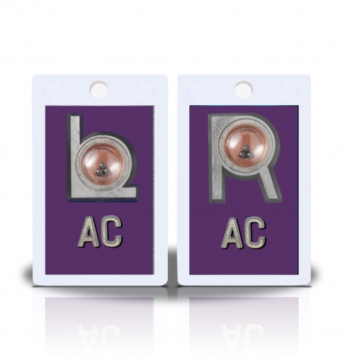 2" Height Non Sticky Positioning Xray Markers- Violet Solid Color